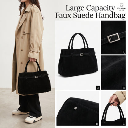 Sac Tote Suède Grande Capacité